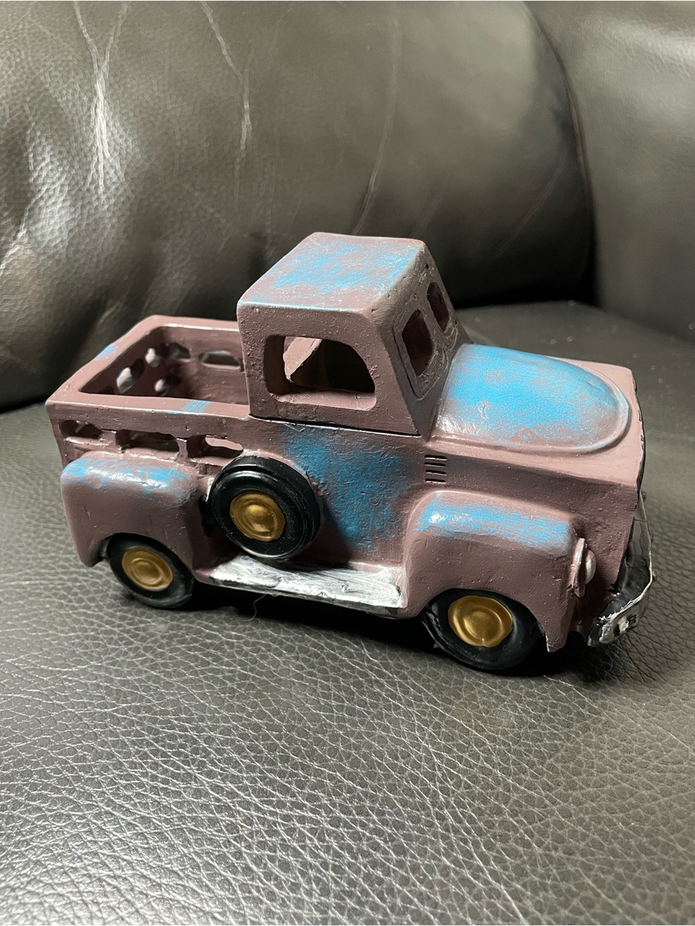 Vintage Rustic Metal Pickup Truck Decor Farmhouse Country Primitive Decorative 8